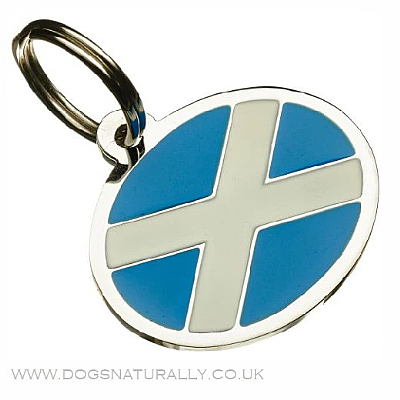 Scottish Flag Dog Tag (Oval)